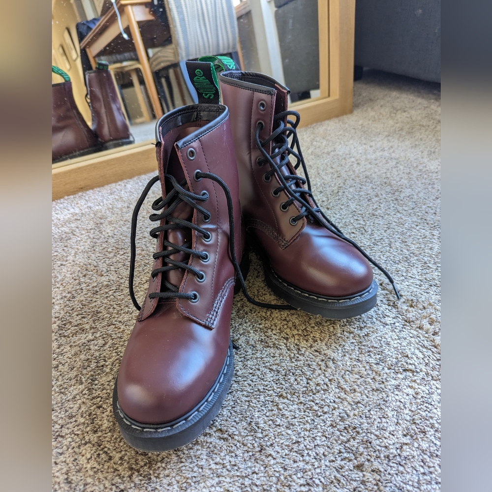 Solovair Cherry Red Boots